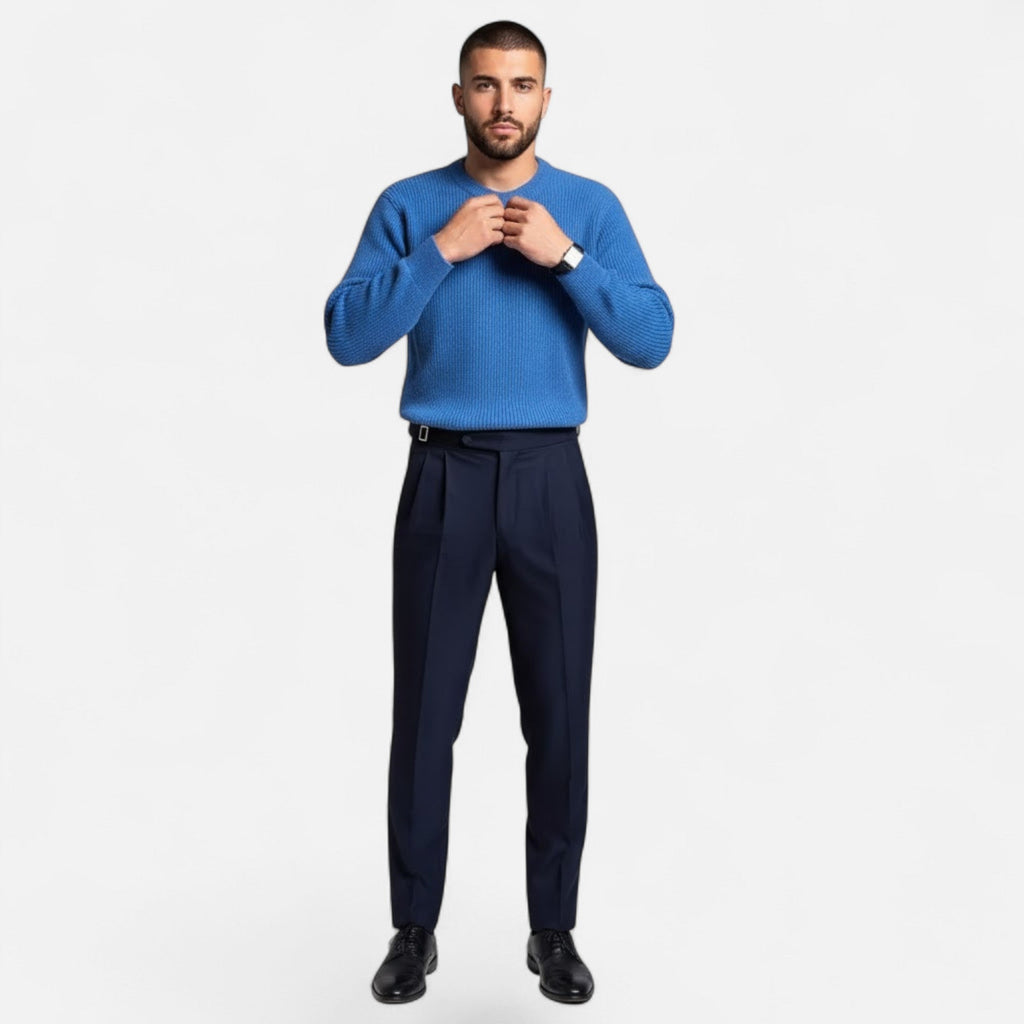 Men's Thick Heavyweight Loose Silhouette Knit Pullover