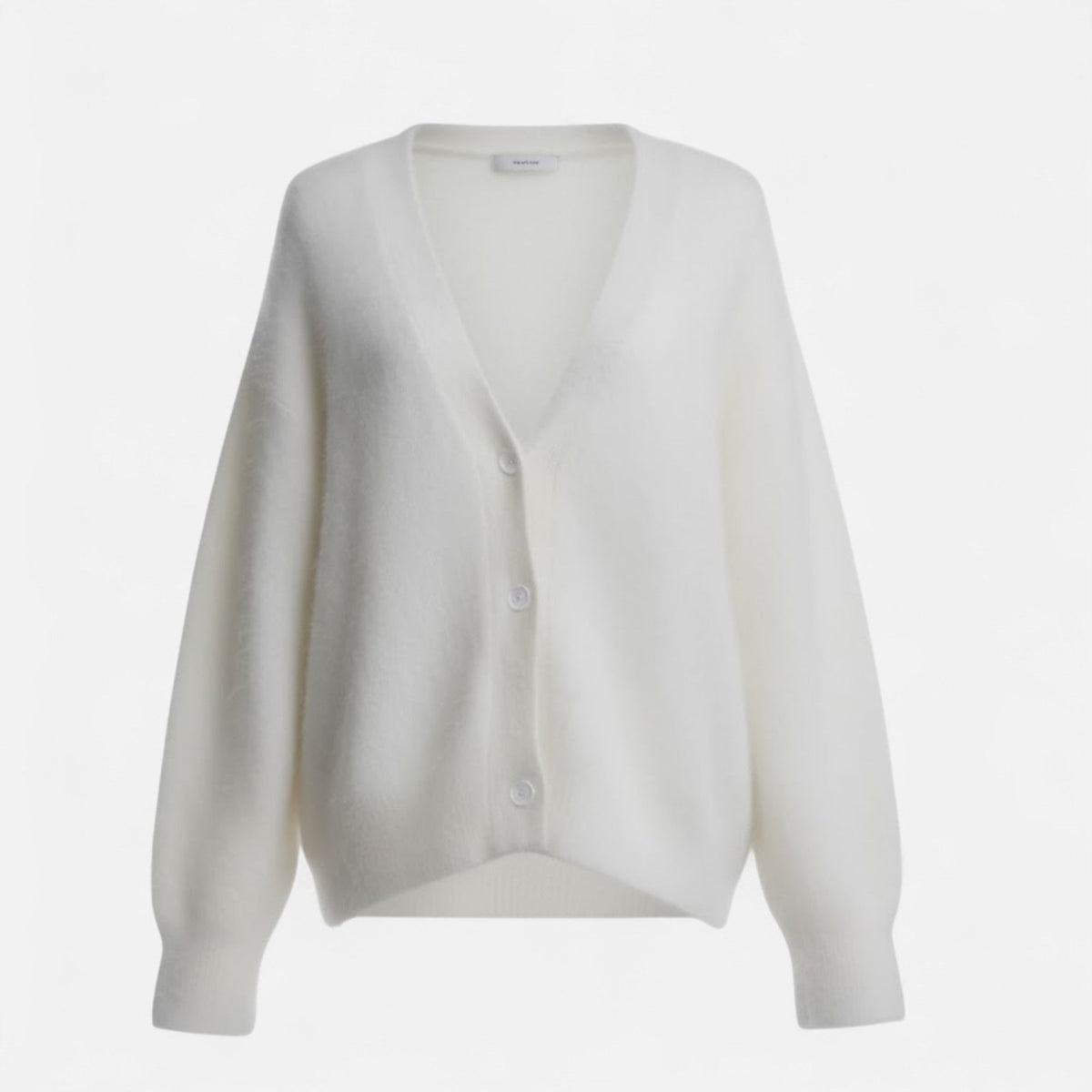Women's Front-Button Loose Deep V-Neck Knit Cardigan