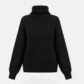 Women's Turtleneck Pullover in Wool-Blend Knit