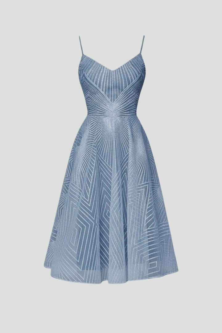 Women's Spaghetti Strap Summer Event Midi Dress