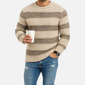 Men's Classic Mid-Weight Crewneck Winter Knit Pullover