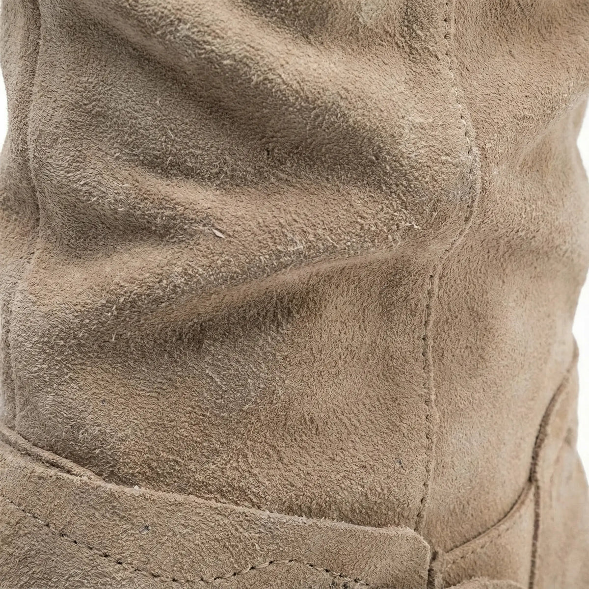 Women's Gathered Shaft Slouch Knee-High Boots