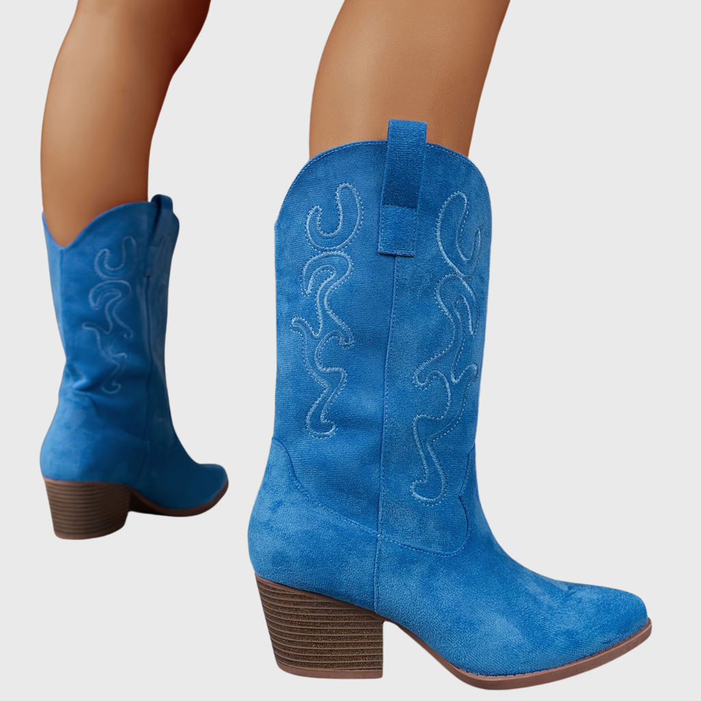Women's Pull-On Wide Calf Knee-High Cowgirl Boots