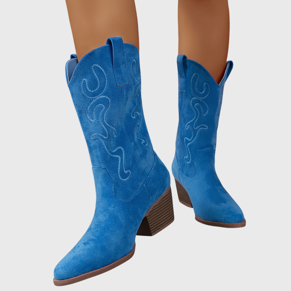 Women's Pull-On Wide Calf Knee-High Cowgirl Boots