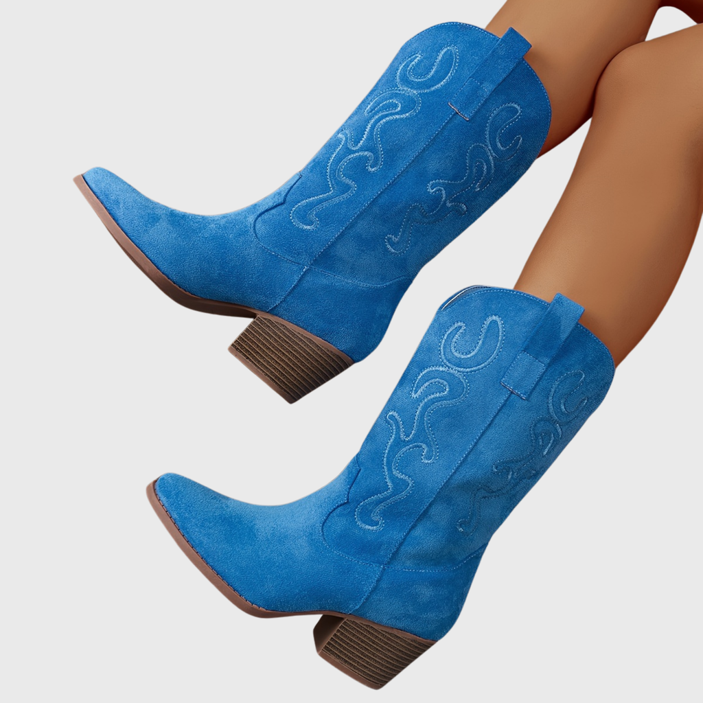 Women's Pull-On Wide Calf Knee-High Cowgirl Boots