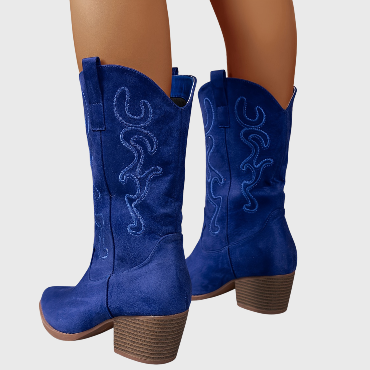 Women's Pull-On Wide Calf Knee-High Cowgirl Boots