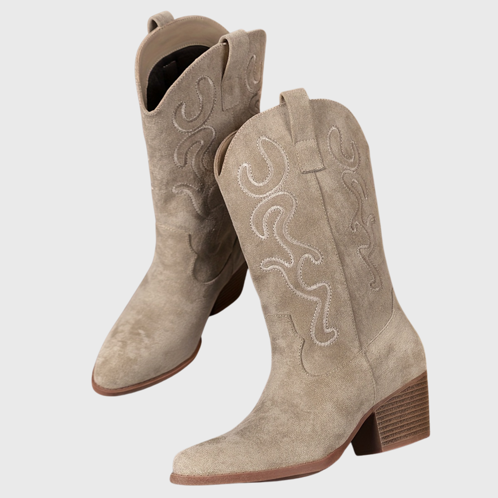 Women's Pull-On Wide Calf Knee-High Cowgirl Boots