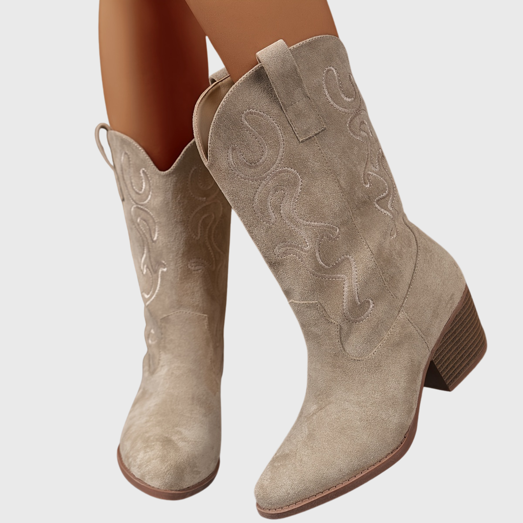 Women's Pull-On Wide Calf Knee-High Cowgirl Boots