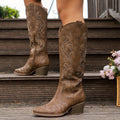 Women's Slouchy Shaft Wide Calf Western Boots