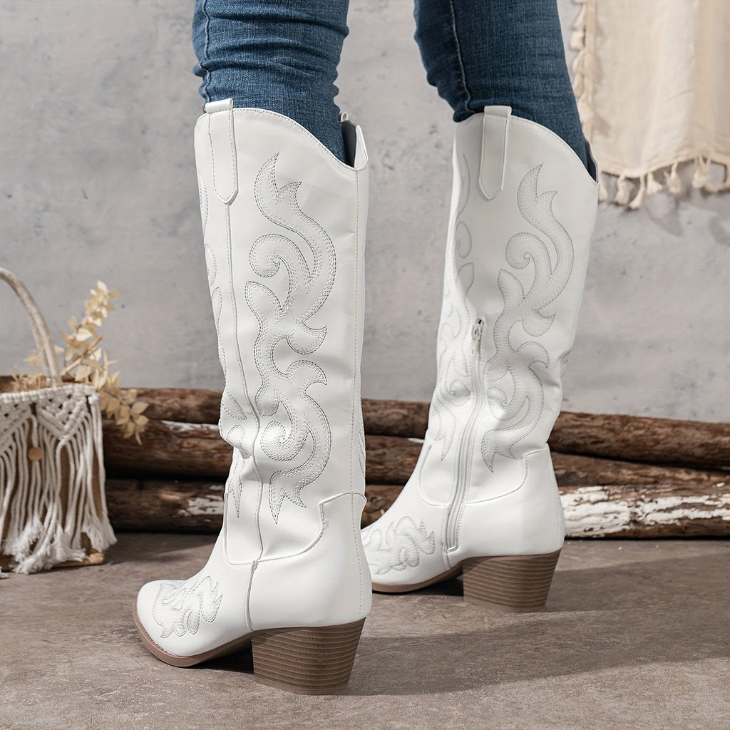 Women's Slouchy Shaft Wide Calf Western Boots