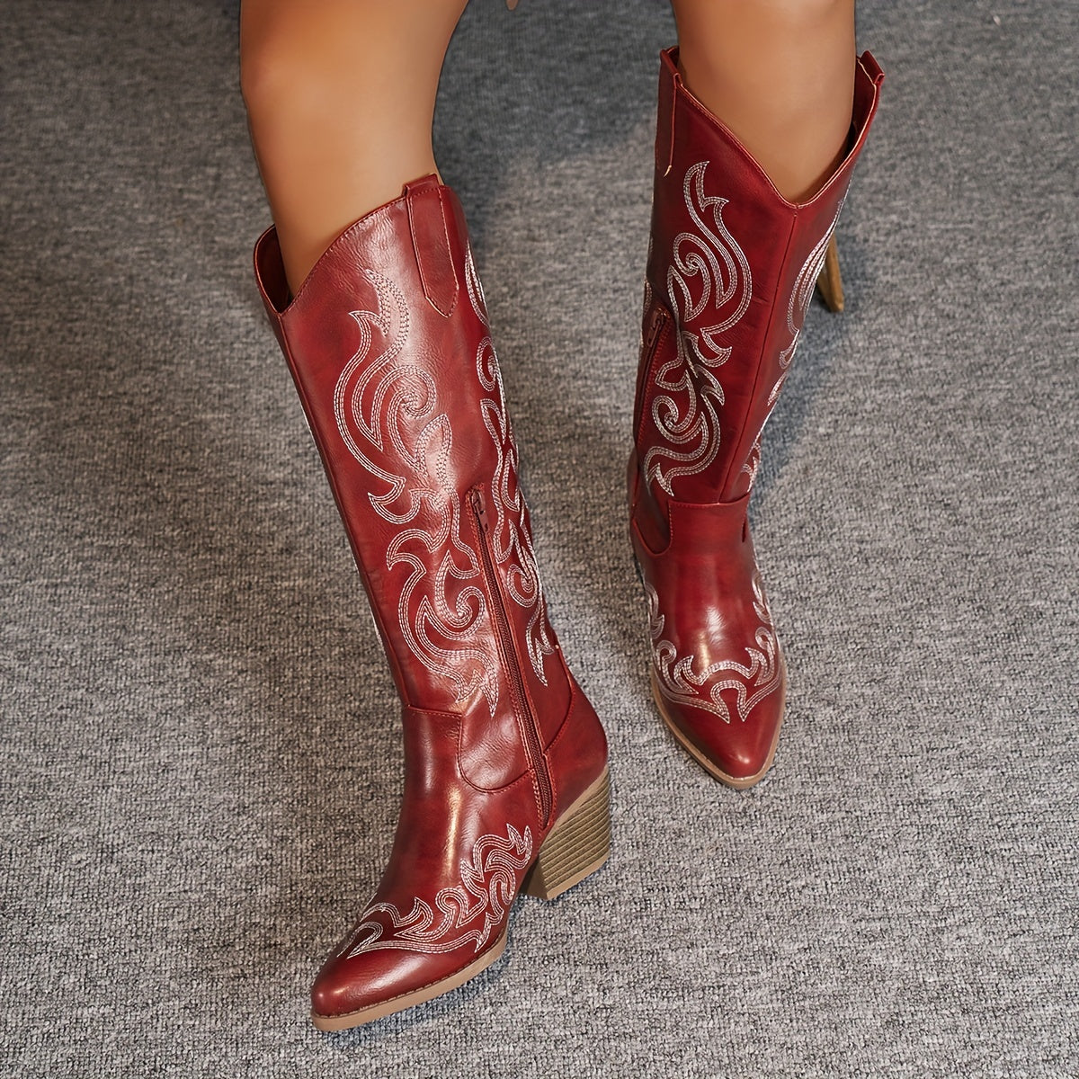 Women's Slouchy Shaft Wide Calf Western Boots
