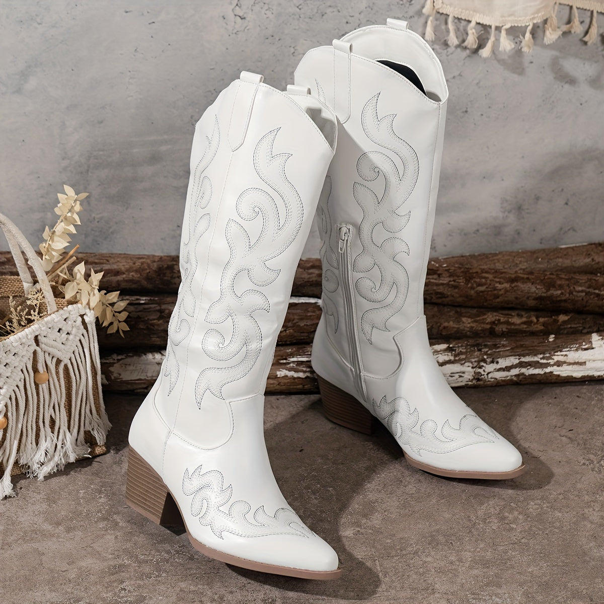 Women's Slouchy Shaft Wide Calf Western Boots