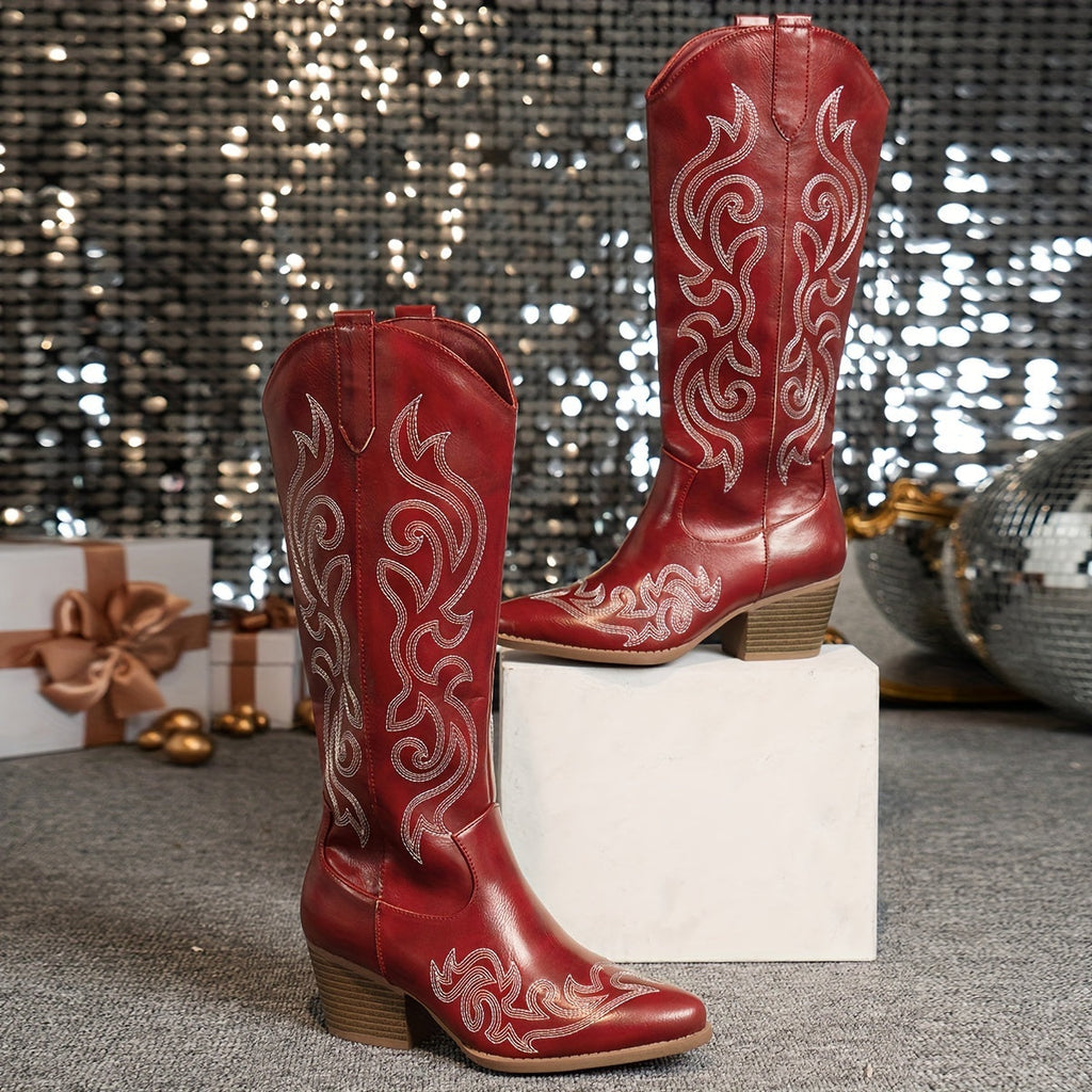 Women's Slouchy Shaft Wide Calf Western Boots