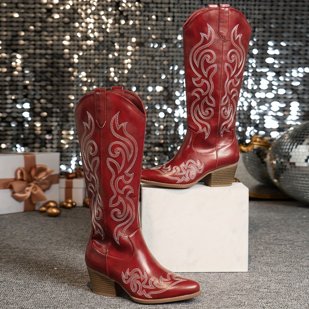 Women's Slouchy Shaft Wide Calf Western Boots