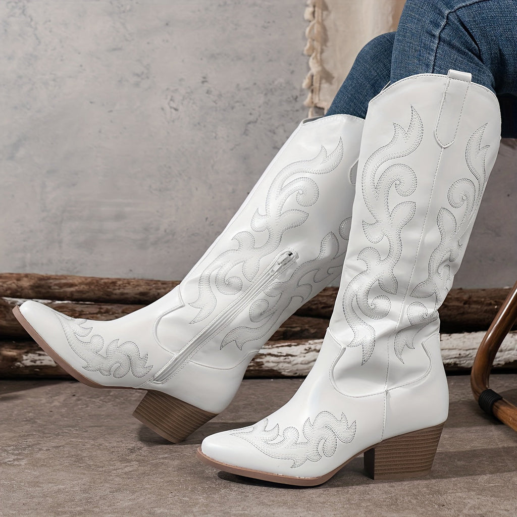 Women's Slouchy Shaft Wide Calf Western Boots