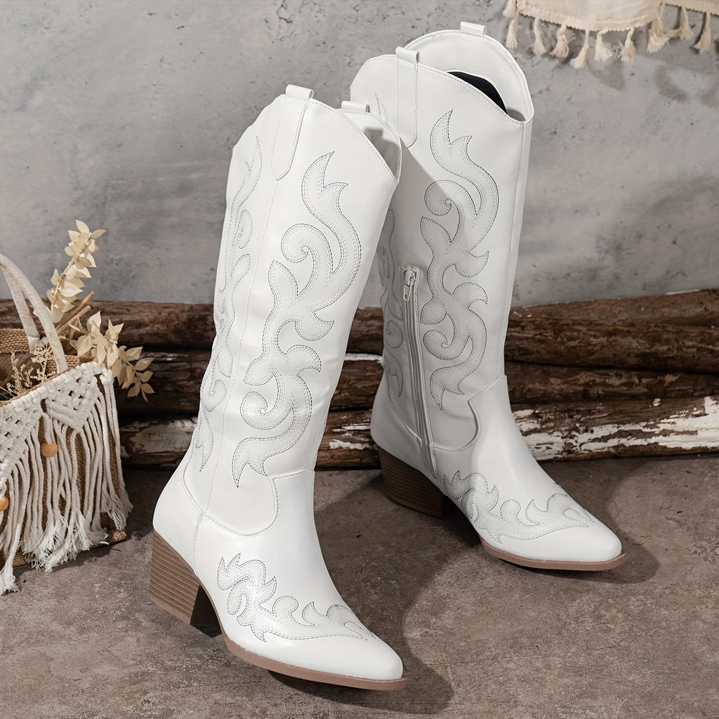 Women's Slouchy Shaft Wide Calf Western Boots