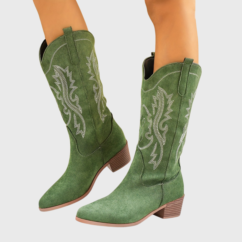 Women's Roomy Wide Calf Western Cowgirl Boots