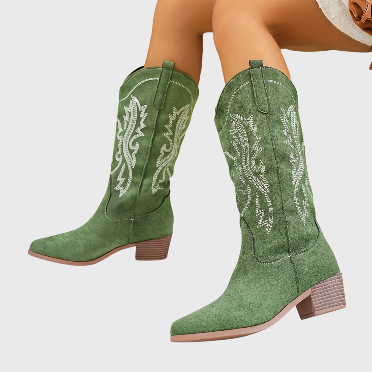 Women's Roomy Wide Calf Western Cowgirl Boots