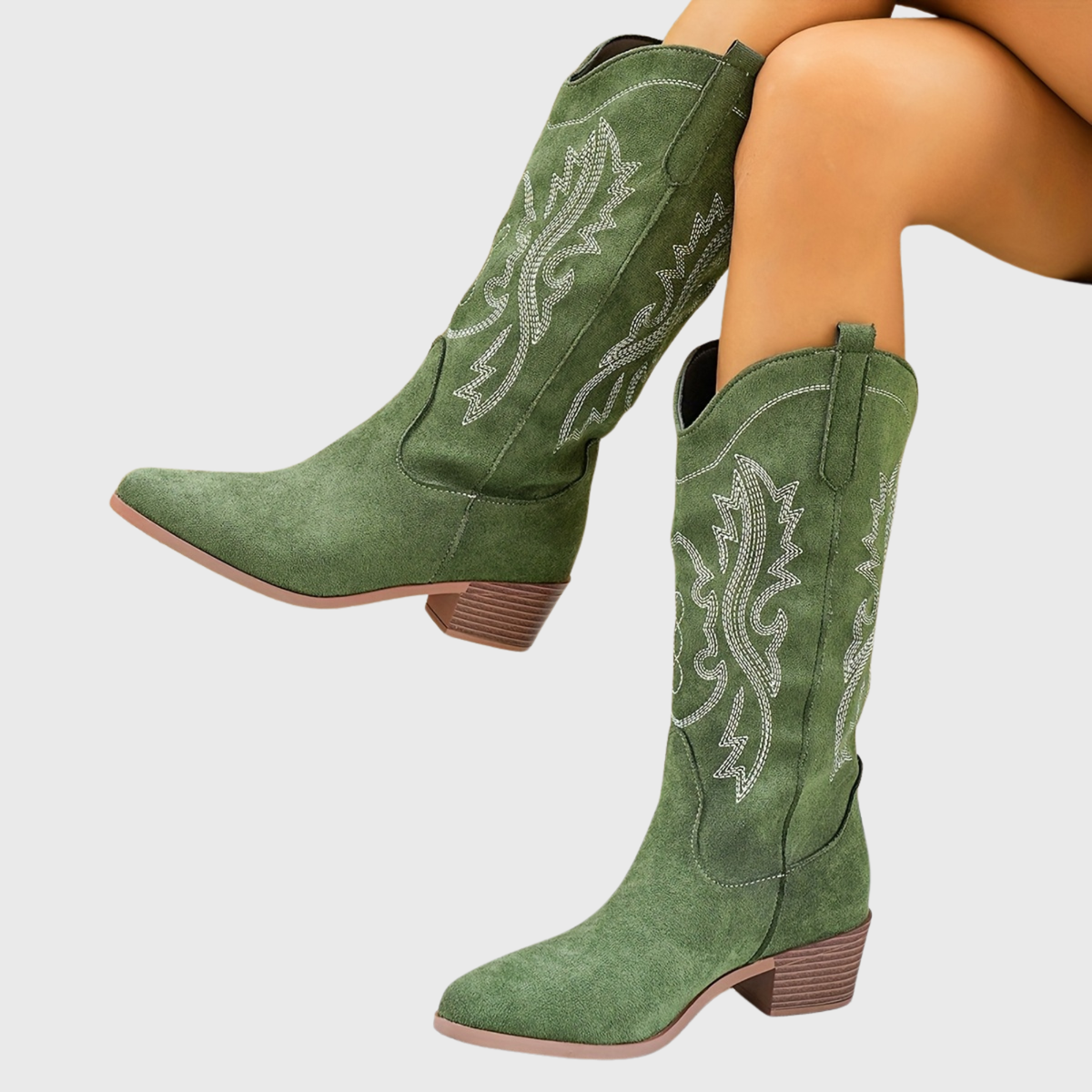 Women's Roomy Wide Calf Western Cowgirl Boots