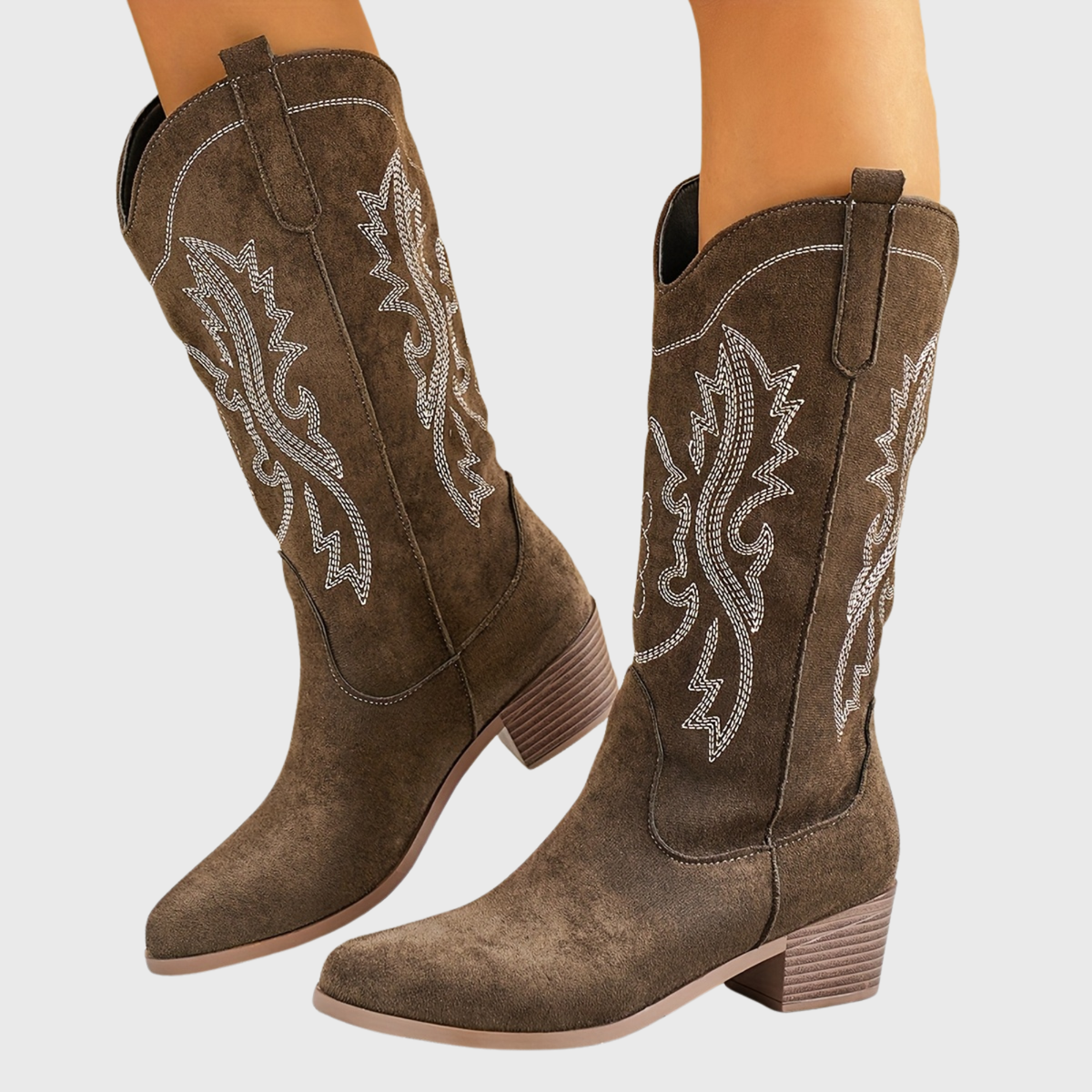 Women's Roomy Wide Calf Western Cowgirl Boots