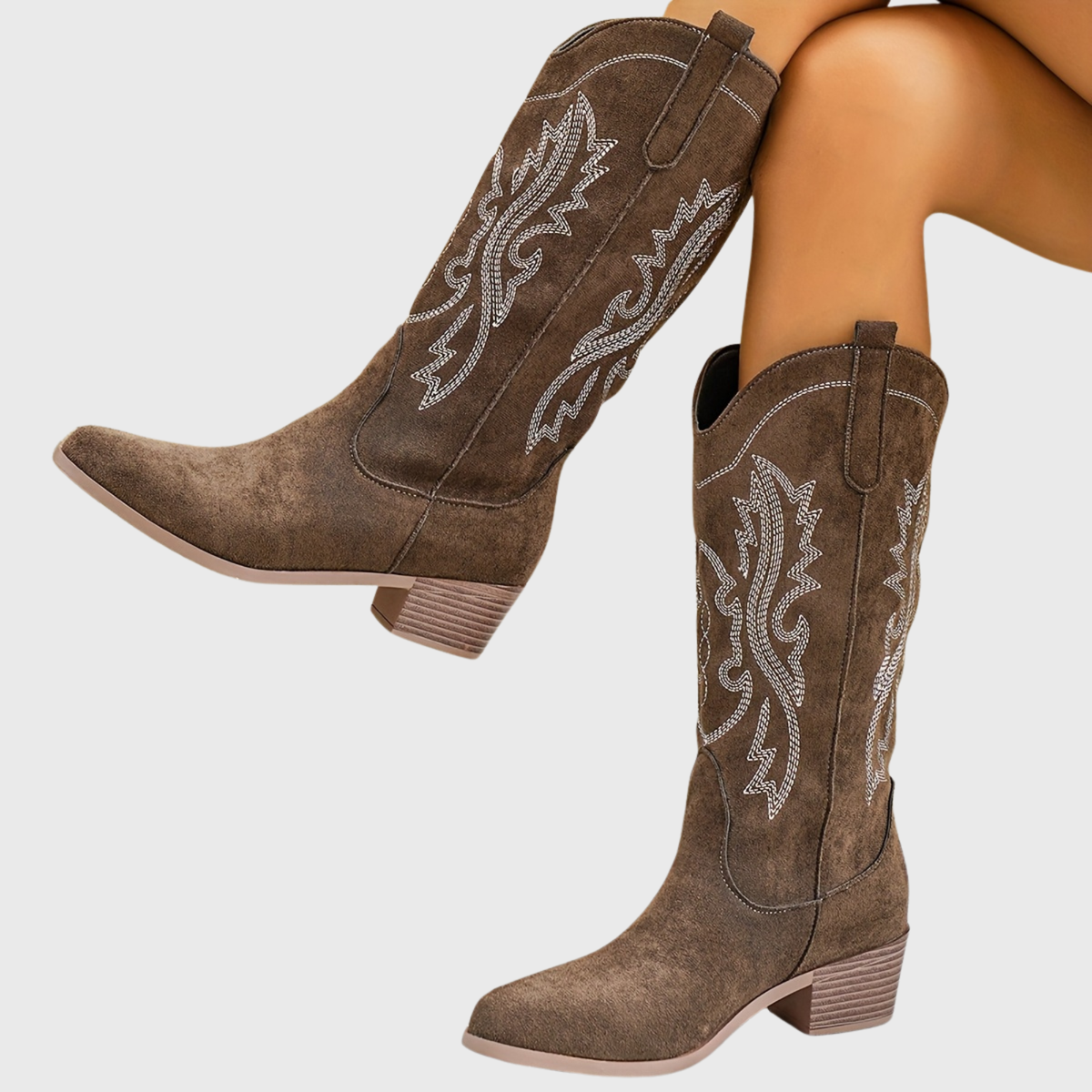 Women's Roomy Wide Calf Western Cowgirl Boots