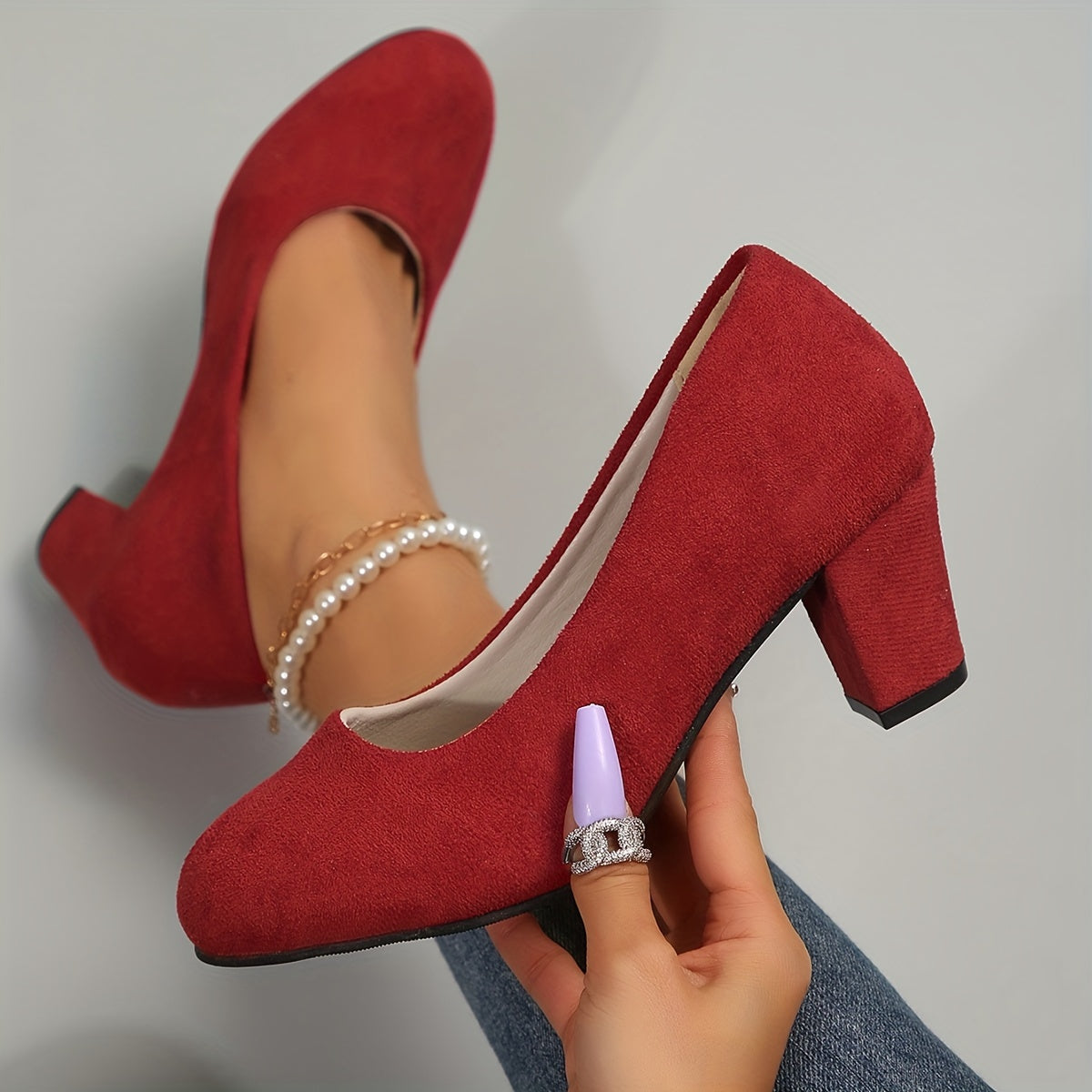 Women's Wide Toe Box Comfort Orthopedic Dress Heels