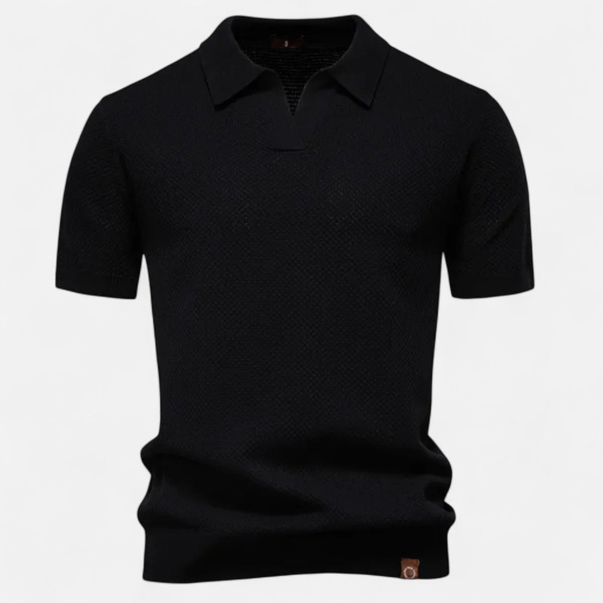Men's Breathable Wool Pineapple Pattern Polo Shirt