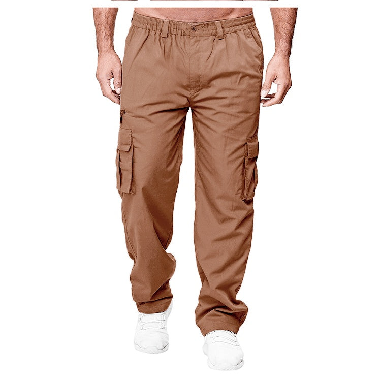 Men's Straight-Leg Multi-Pocket Utility Cargo Pants