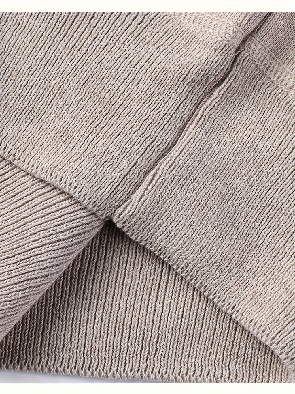 Men's Soft Lined Roll Neck Knit Sweater