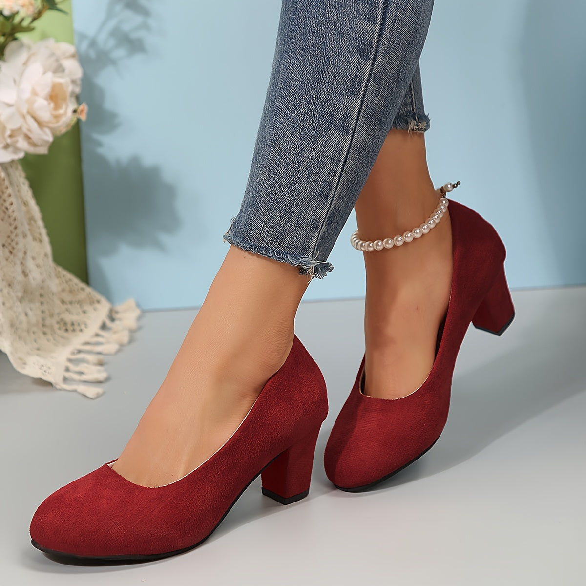 Women's Wide Toe Box Comfort Orthopedic Dress Heels