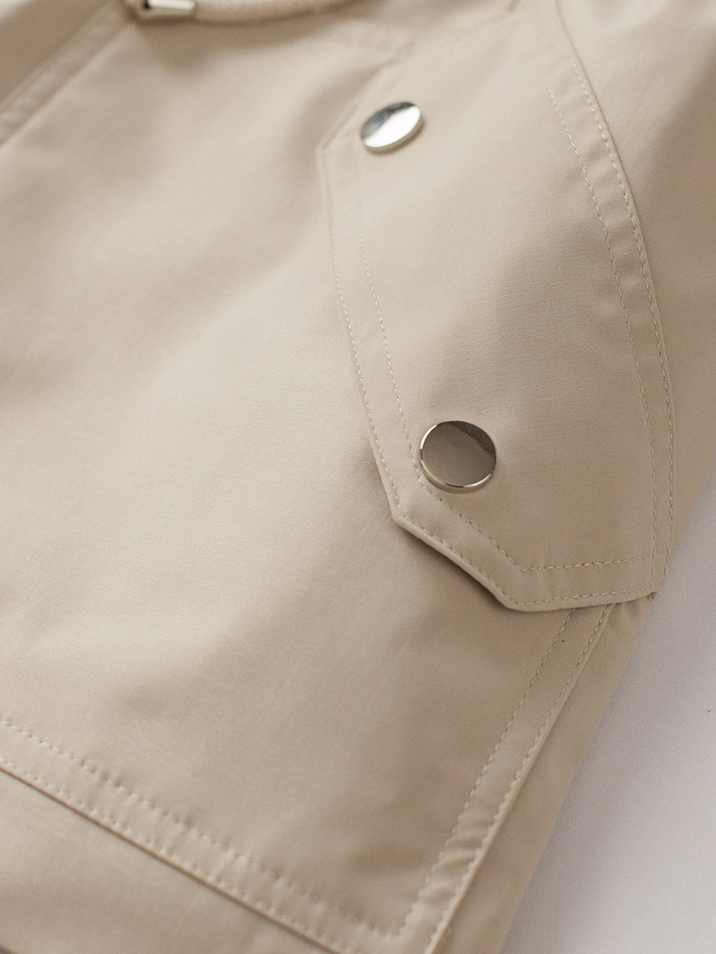 Women's Light Hooded Coat with Drawstring Waist