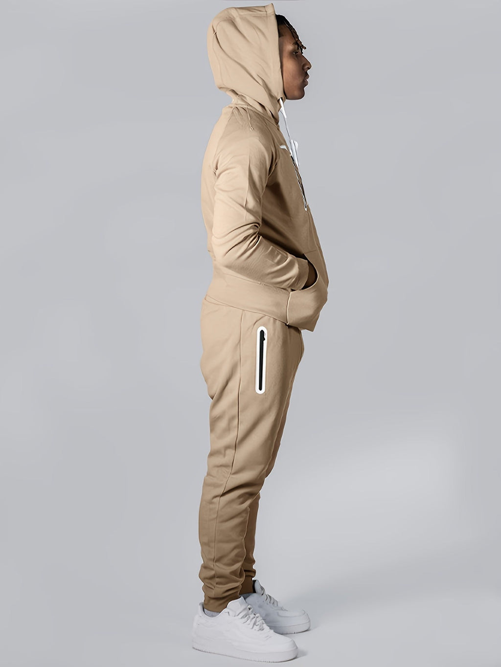 Men's Loose Fit Lightweight Hoodie Jogger Sweatsuit