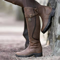 Women's Leather Riding Boots with Grippy Non-Slip Sole