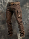 Men's Tapered Slim Cut Utility Cargo Pants