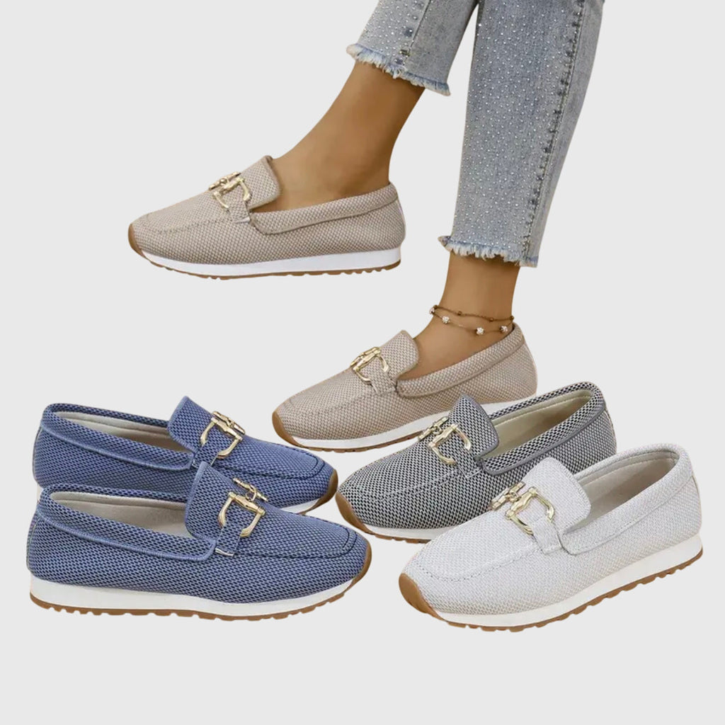 Women's Breathable Lightweight Horsebit Orthopedic Loafers