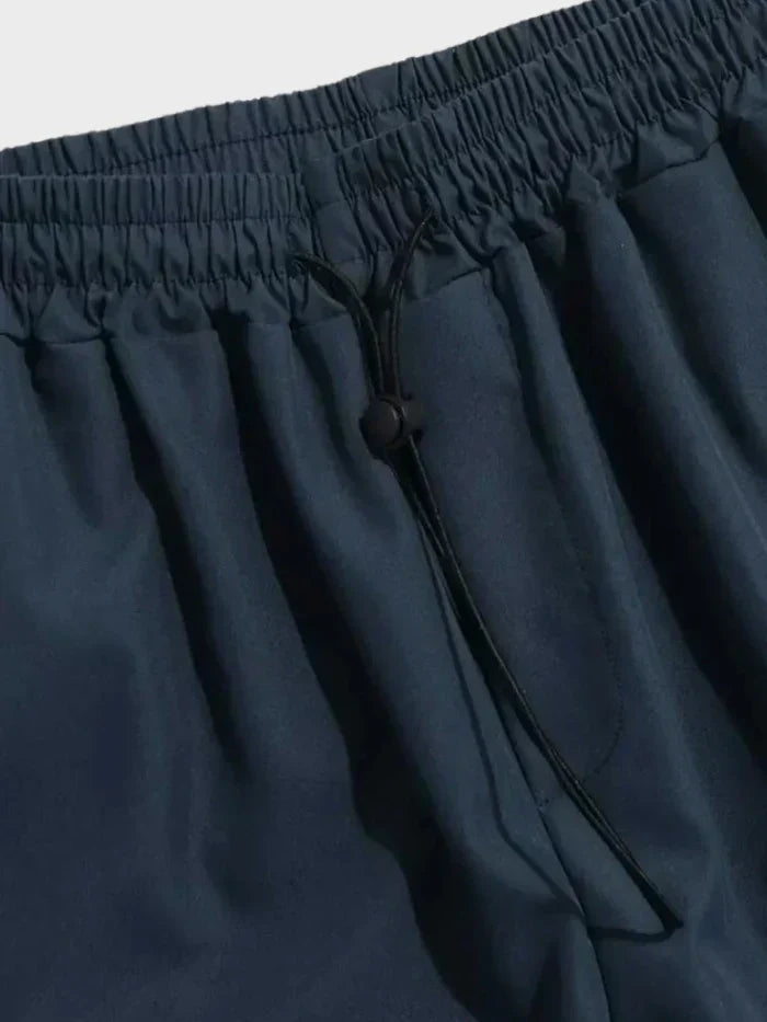 Men's Baggy Elastic Waist Utility Pocket Cargo Pants