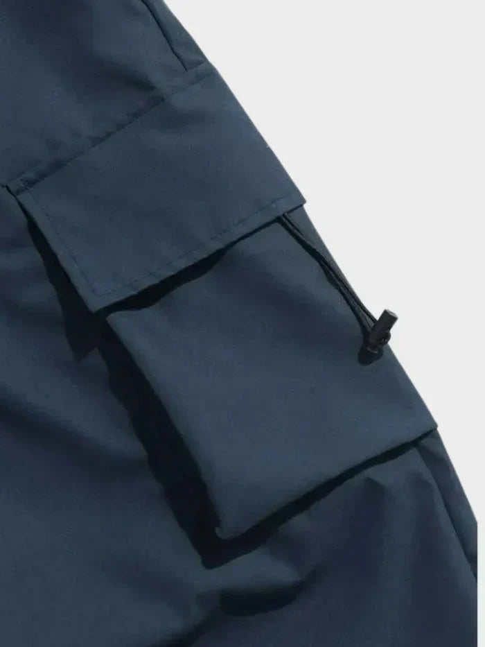 Men's Baggy Elastic Waist Utility Pocket Cargo Pants