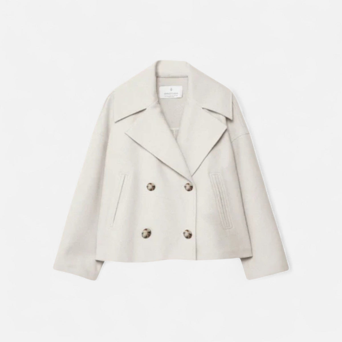 Women's Waist-Length Six-Button Tailored Jacket