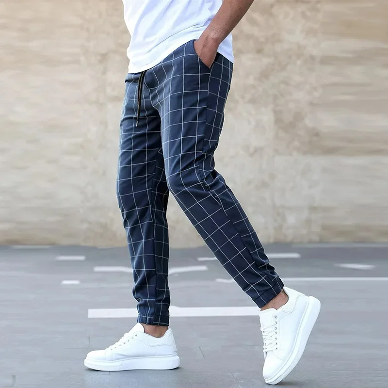 Men's Drawstring Waist Tapered Printed Sweatpants