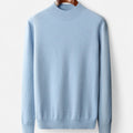 Men's Pure Wool Half Turtleneck Knit Pullover