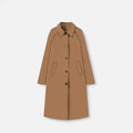 Women's Retro Loose Single-Breasted Long Trench