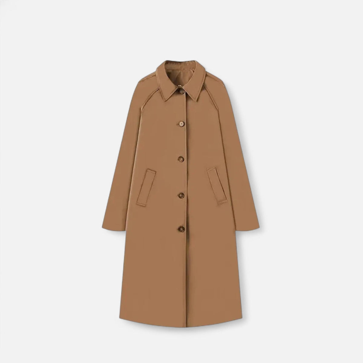 Women's Retro Loose Single-Breasted Long Trench