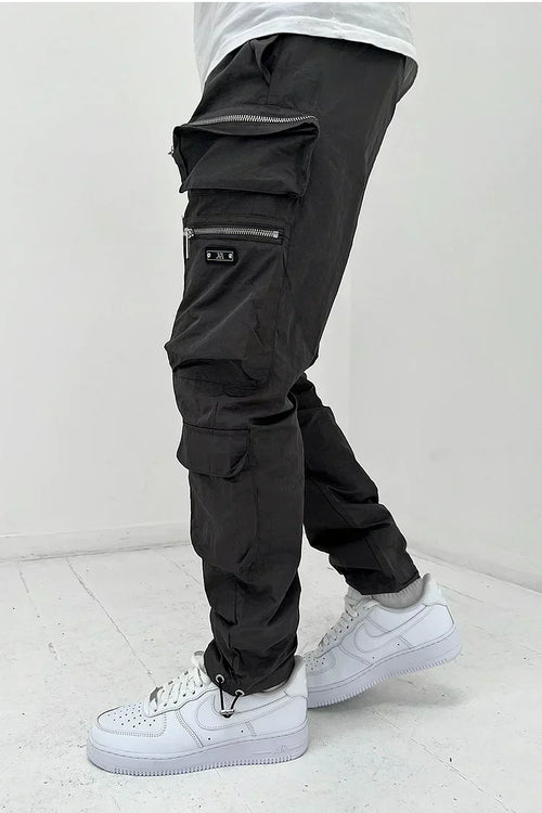 Men's Durable Cotton Polyester Blend Cargo Pants