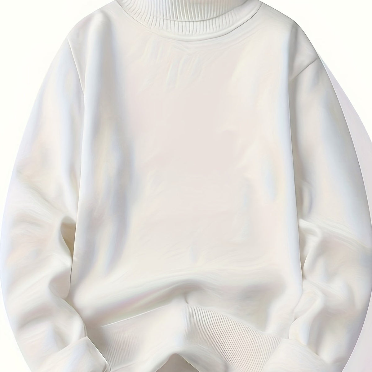 Men's Soft Lined Roll Neck Knit Sweater