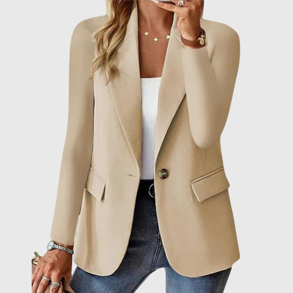 Women's Formal Structured Tailored Jacket for Work