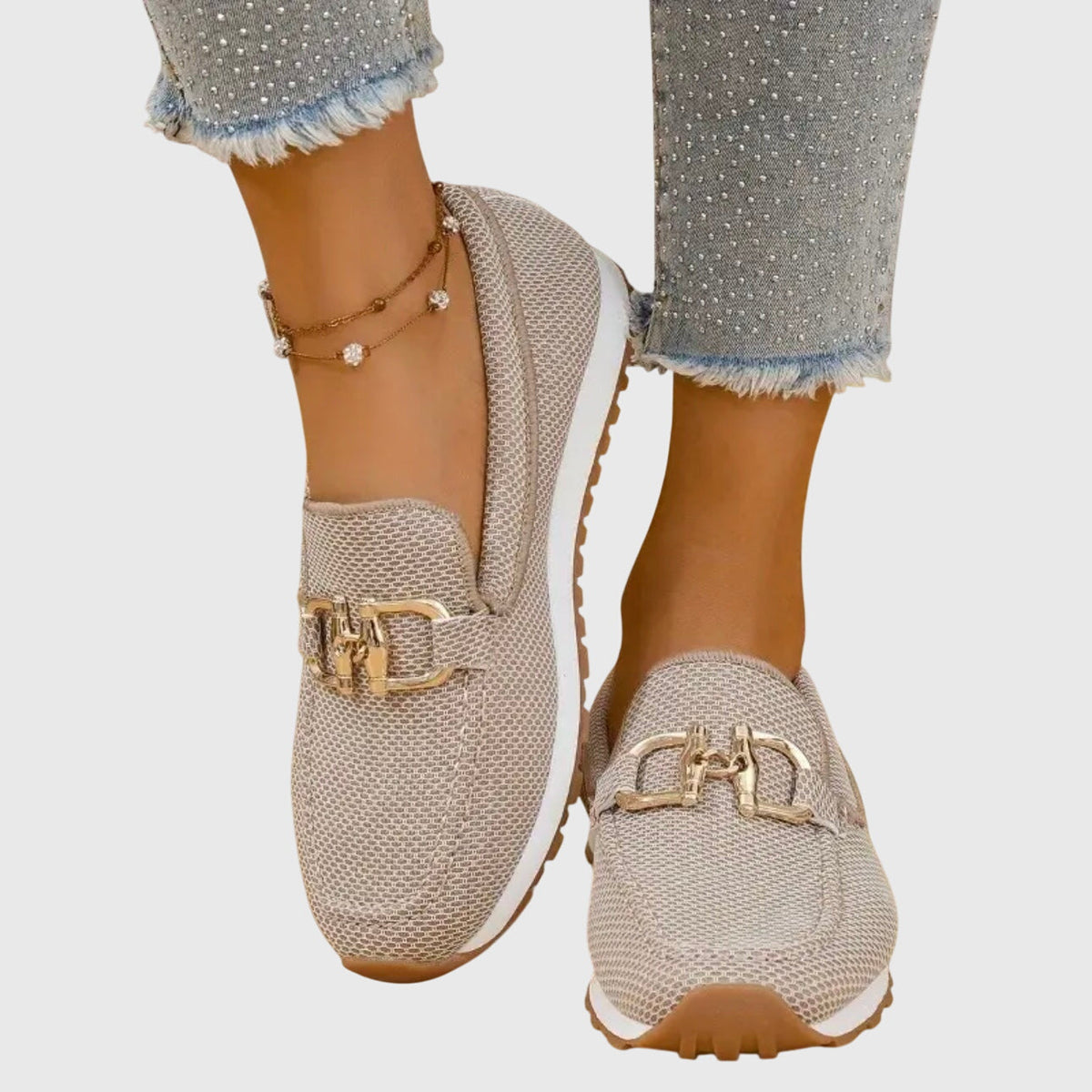 Women's Breathable Lightweight Horsebit Orthopedic Loafers