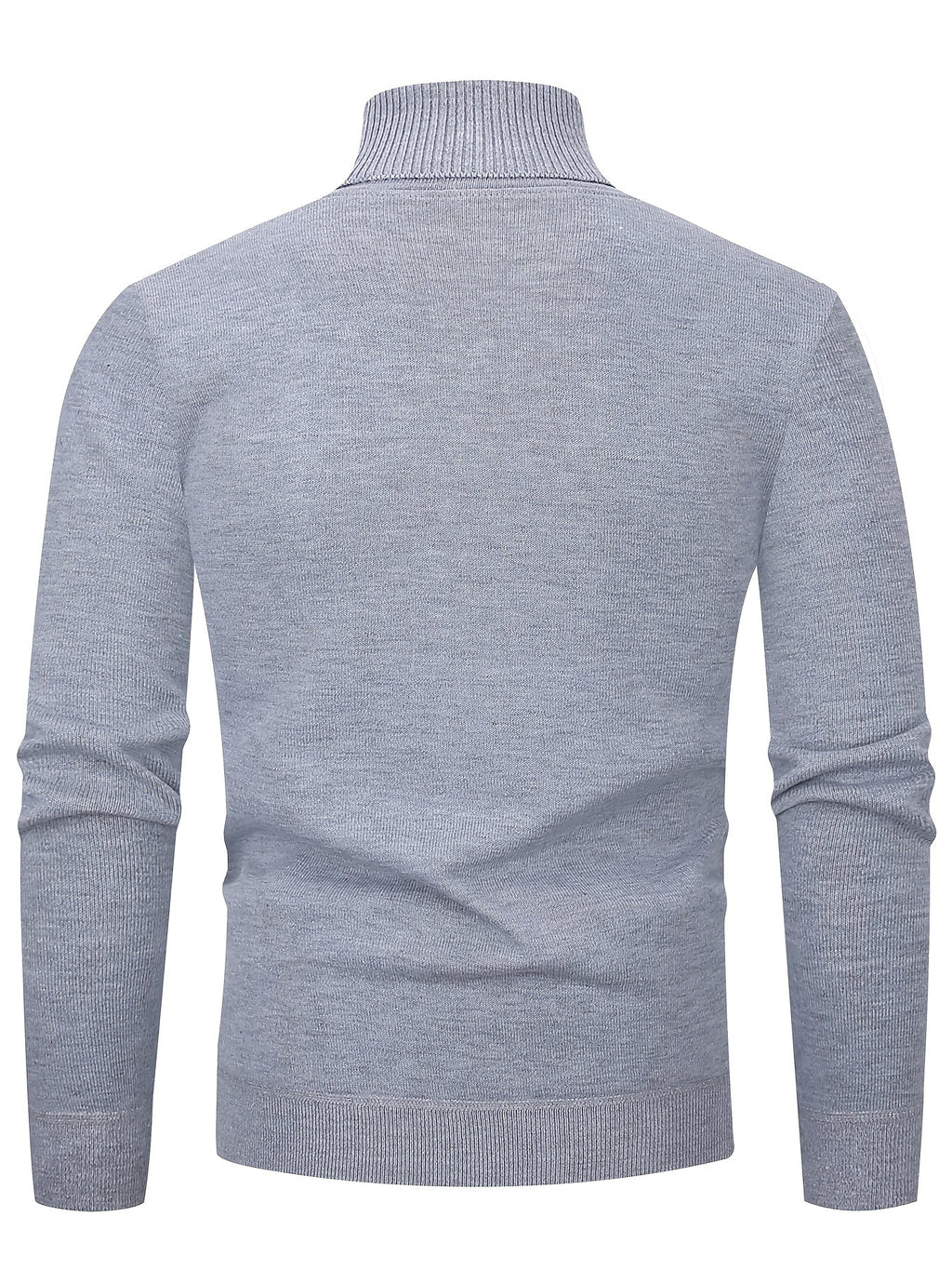 Men's Soft Lined Roll Neck Knit Sweater