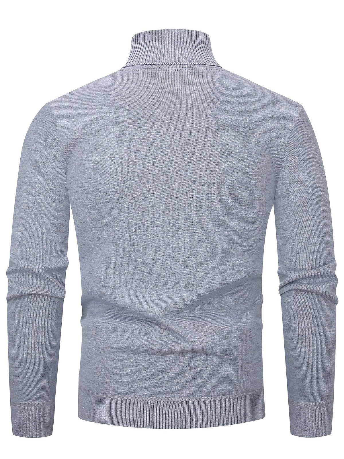 Men's Soft Lined Roll Neck Knit Sweater