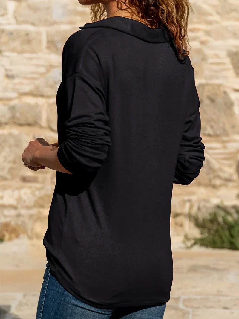 Women's Half-Zip Knit Pullover for Easy Mornings