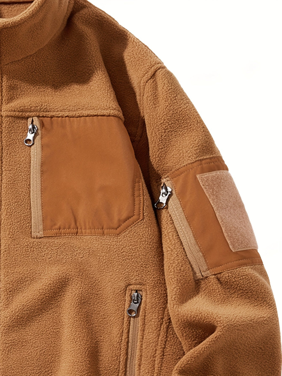 Men's Stand Collar Full-Zip Rugged Outdoor Jacket